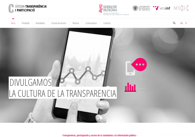 La Càtedra Transparència i Participació estrena web