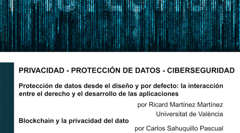 Charla sobre privacidad, protección de datos y ciberseguridad