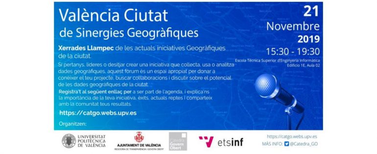 Taller participativo sobre uso de datos espaciales en Valencia organizado por la Càtedra Govern Obert