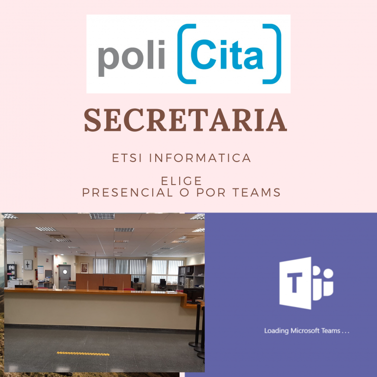 (Español) PoliCita: La nueva herramienta para atención al público de Secretaría en ETSINF