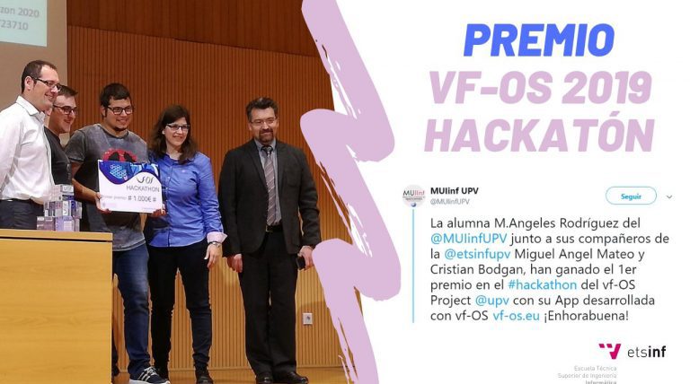 1er premio en el hackathon del vf-OS