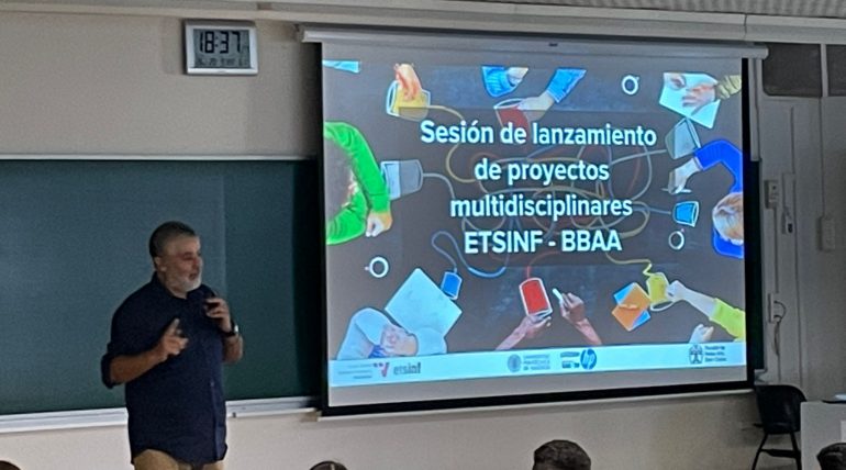 (Español) Sesión de lanzamiento de proyectos multidisciplinares ETSINF – BBAA